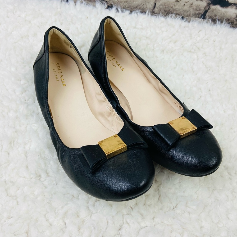 Cole Haan Black Flats size 9 1/2